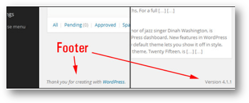 wordpress site admin