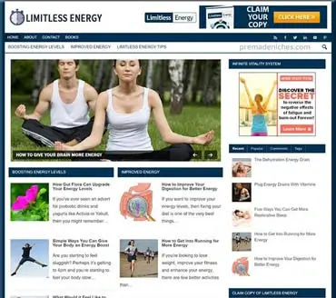 Limitless Energy niche website