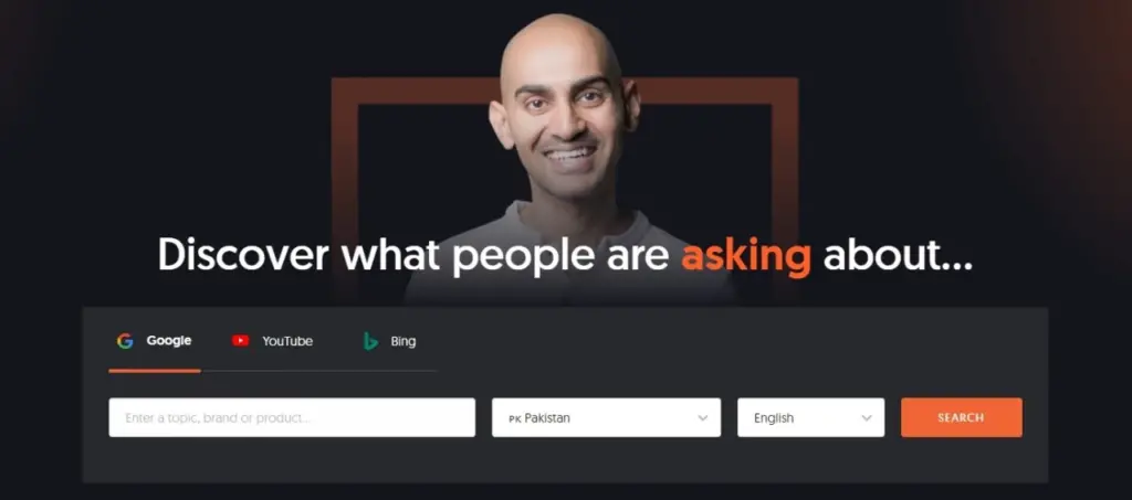 answer the public free keyword research tool