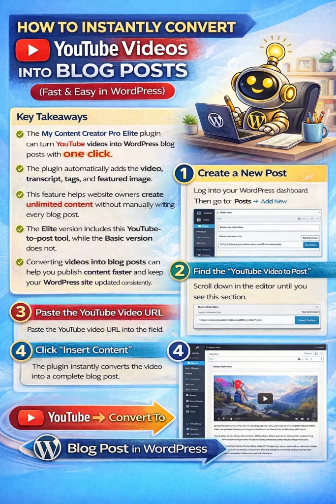 How To Convert YouTube Video Into Blog Post