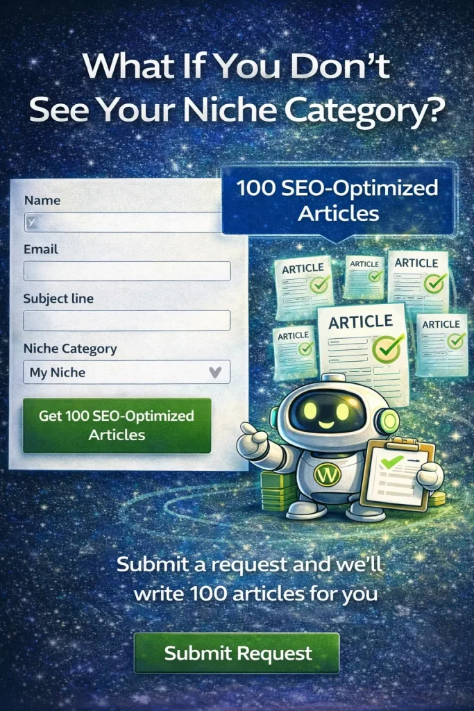 What If You Don’t See Your Niche Category?