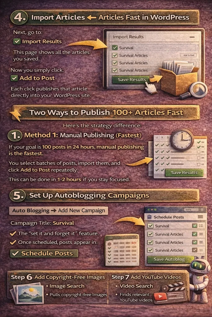 wordpress autoblogging for free in wordpress