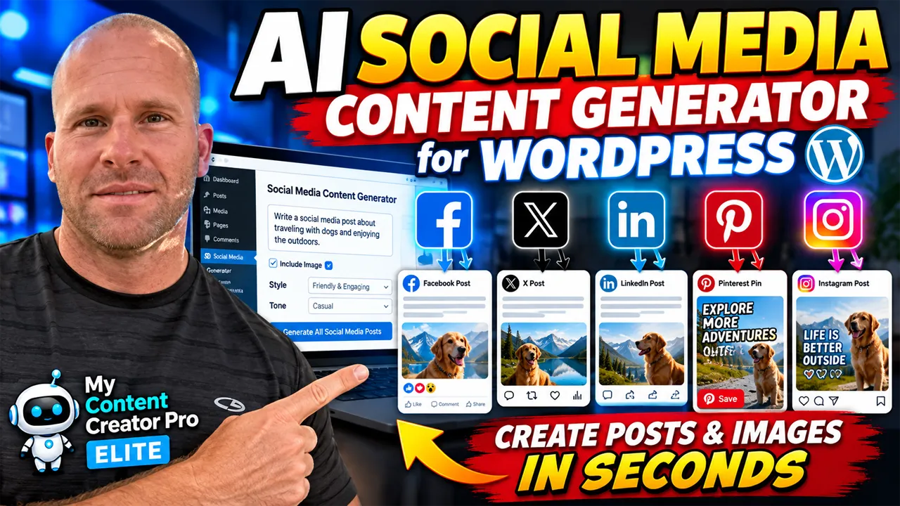 AI Social Media Content Generator for WordPress - Create Posts and Images in Seconds